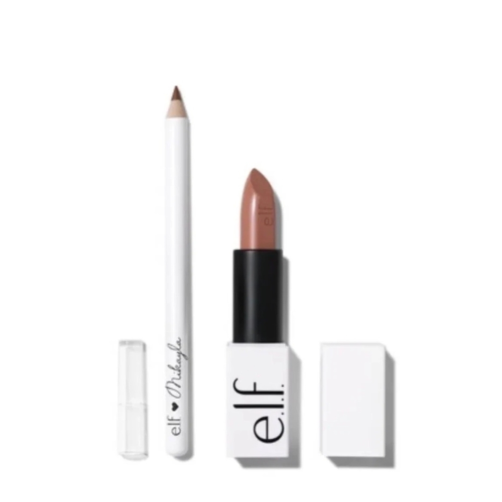 Lipstick and Liner Set - Nude Brown